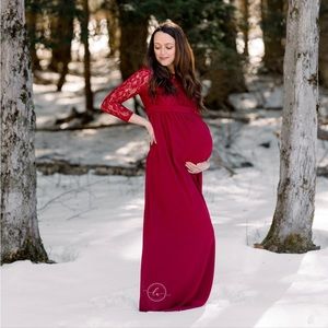 Red Maternity Dress